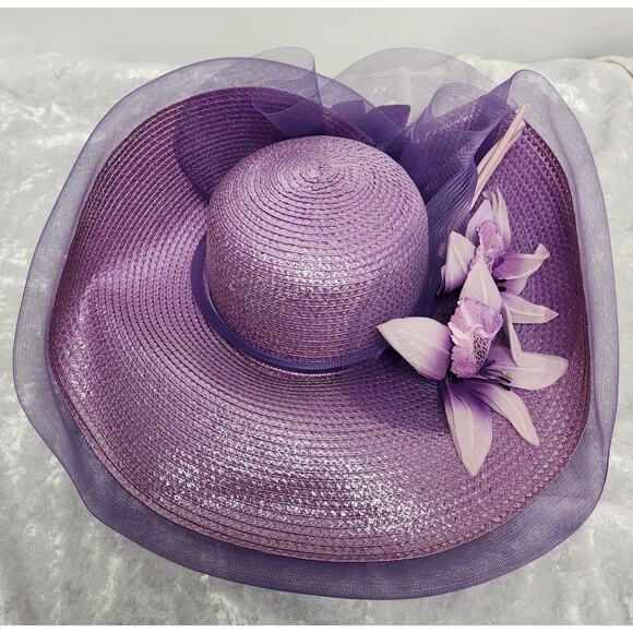 Chapeau Creations by Ruth Kropveld Purple Womens Couture Hat display picture 3